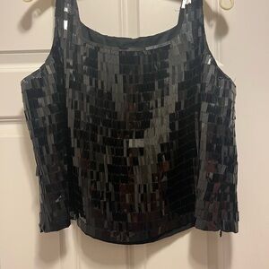 Black Sequin Women's Top